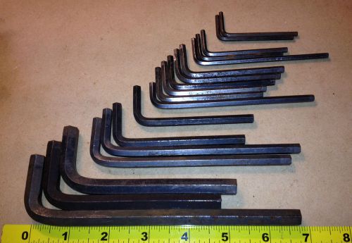 Mixed lot 18pcs. blue devil, allen hex wrench oalength 3/8&#034; - 1/8&#034; for sale