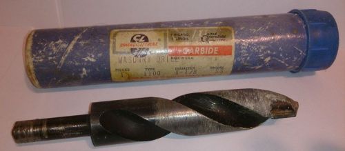 CHICAGO LATROBE 1-1/8&#034; CARBIDE MASONRY DRILL type 1100  SS shank