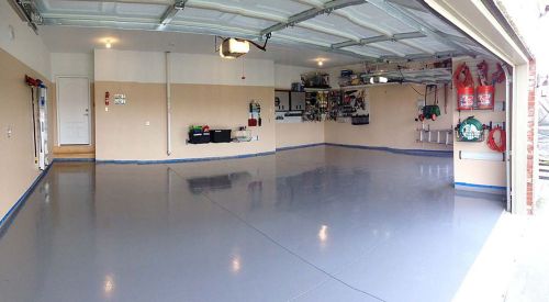 Garage &amp; Basement Epoxy Floor Coating Commercial Grade 100% Solids 3Gal Kit Gray