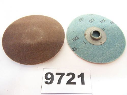 100 PCS 3&#034; 120 GRIT LAMINATED QUICK CHANGE SANDING DISC **NEW** PIC# 9721