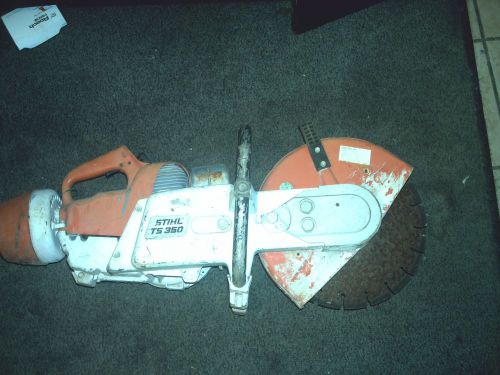 Stihl ts350 concrete cutoff saw ts 350 cut off 47 psi parts or repair quick for sale