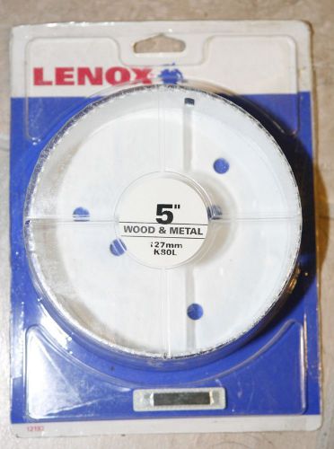 5&#034; Lenox Hole Saw Bi-Metal Wood Metal # 12193 NEW USA High Speed Steel 127mm