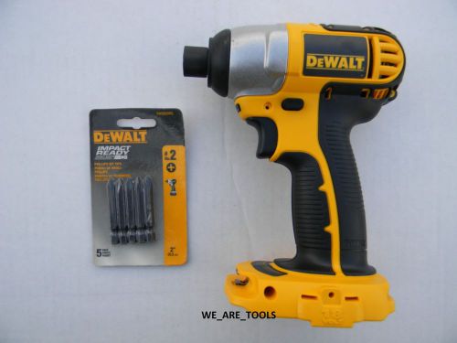 New dewalt 18v dc827 1/4&#034; impact driver w/ 5 phillips bits 2&#034; xrp 18 volt drill for sale