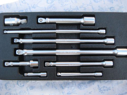 Premier 9pc wobble/angle extension bar set 1/4&#034;, 3/8&#034;, 1/2&#034; professional quality for sale