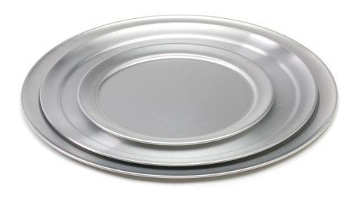 6 Pizza Trays ROY PT 14-14&#034; Aluminum Wide Rim Royal Industries