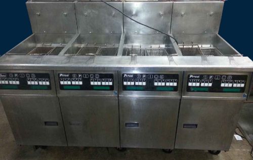 Pitco 4 Unit  Solstice Fryer System, Gas