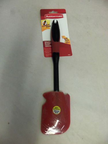 RUBBERMAID 12.25&#034; SILICONE HEAT RESISTANT TO 500°F SPATULA SCRAPER NEW 10341 RED