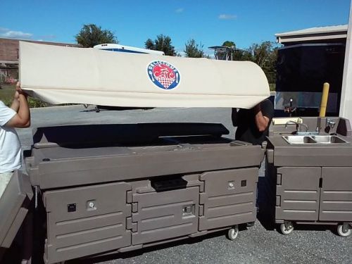 ----&gt; cambro camkiosk food vending cart - including canopy! free shipping!! for sale