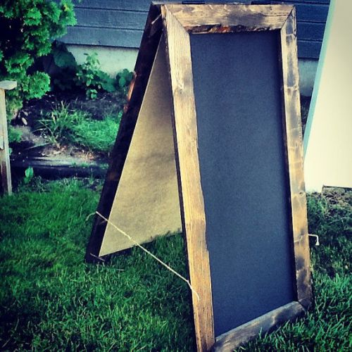 24x48 Rustic A-Frame Sandwich Chalkboard