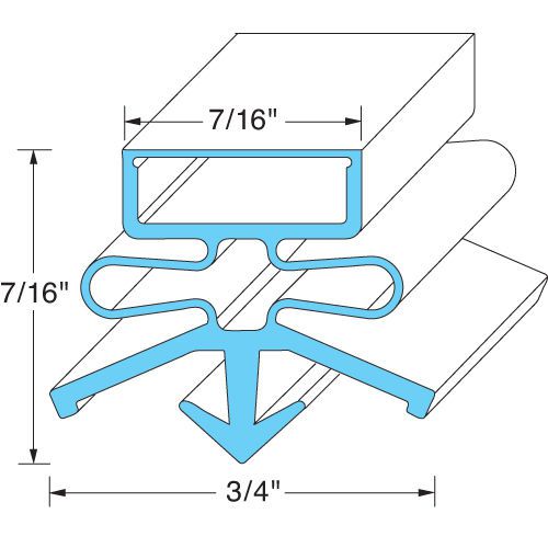 BEVERAGE AIR DOOR GASKET 703-882C