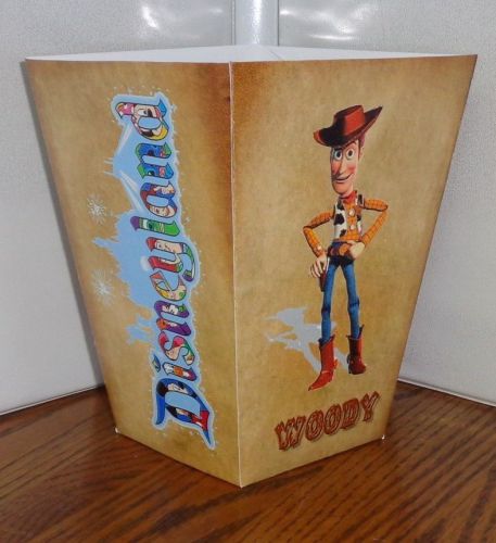 DISNEYLAND POPCORN BOX. # 2. WOODY, TOY STORY, GOOFY. FRONTIER LAND...FREE SHIP