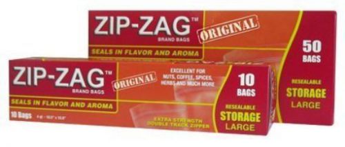 Zip-Zag Bags 10.75 in x 11 in 150/Box (600/Cs)