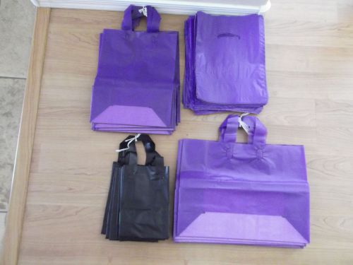 Assorted sizes plastic retail bags for sale