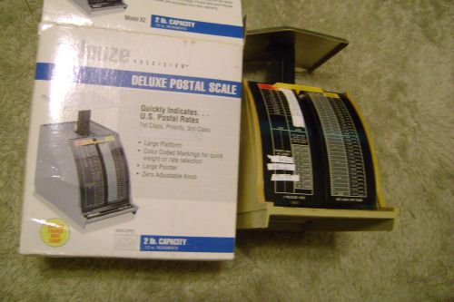 DELUXE POSTAL SCALE-(1995)PELOUZE PRECISION-MODEL X2-CAPACITY:2 LB.USED IN BOX