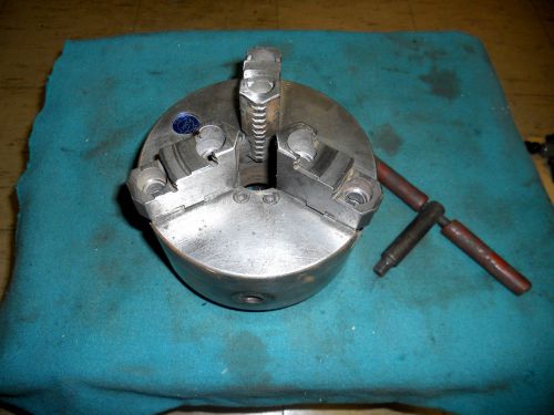 6&#034; YAMA 3 Jaw Lathe Chuck, D1-4 Cam Lock Mount &amp; Reversible Top Jaws