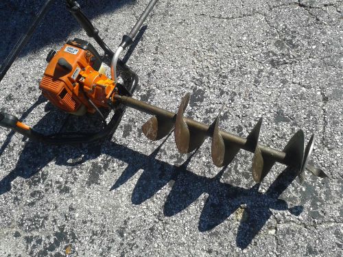 STIHL BT 120c auger 31cc 28&#034; x 8&#034; bit lots of upgrades FREE 48 USA shipping