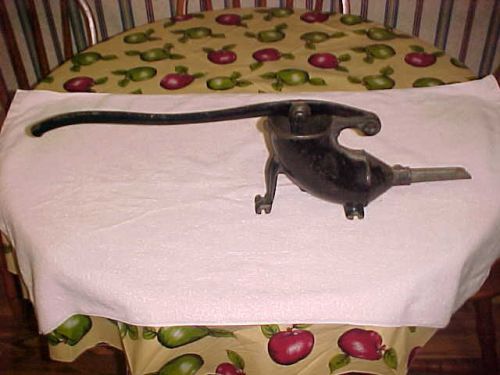 Old primitive cast iron sausage stuffer link sausage maker for sale