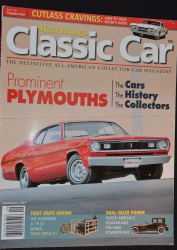 Magazine Hemmings Classic Car #26 Septembe 2007  Prominent Plymouths Dodge Drama
