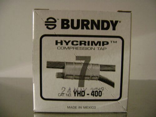 BURNDY HYCRIMP YHD-400 COMPRESSION TAP CONNECTORS 25 CT / CASE
