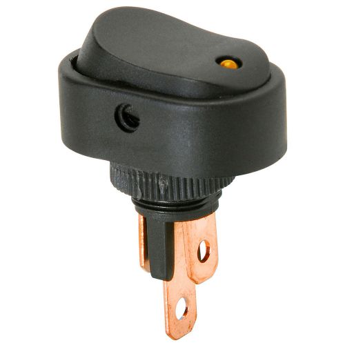 Spst automotive rocker switch w/amber led 12v 060-760 for sale