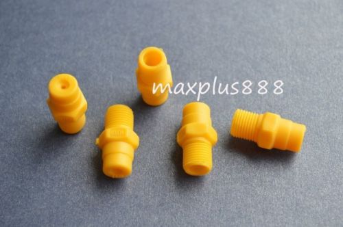 15pcs 1/8&#034; bspt Plastic PP atomization nozzle Cone spray nozzle Yellow