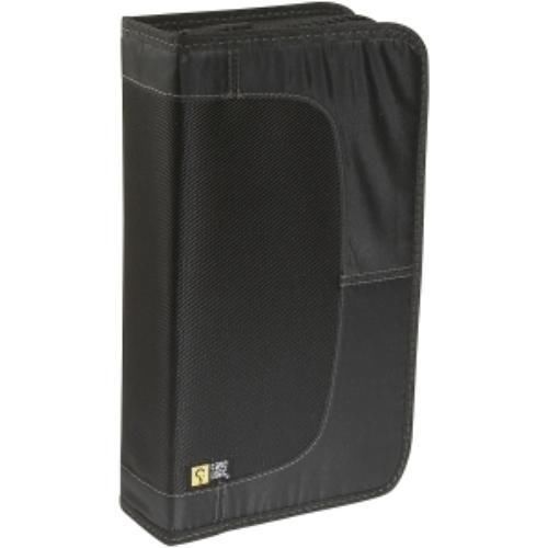 Case Logic 64 Capacity CD Wallet Book Fold Nylon Black CD DVD