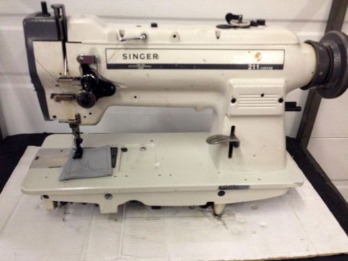 SINGER  211A567AB   WALKING FOOT  BIG BOBBIN  REVERSE INDUSTRIAL SEWING MACHINE