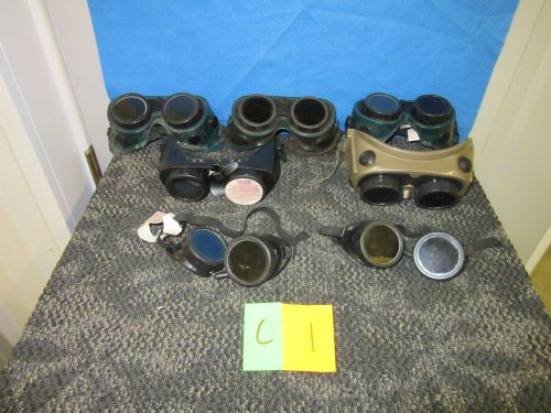 7 welders goggles round lens sellstrom m 5h 6h vintage steam punk cosplay used for sale