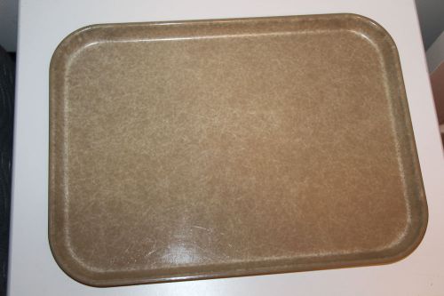 Lot of 5 Cambro 12x16 Beige/Tan Cafeteria Restaurant Serving Trays Lunch