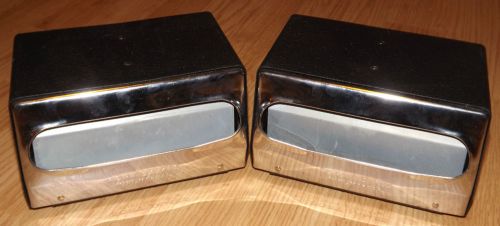 2 Fort James Mini Mornap Commercial Napkin Holder Dispenser Black &amp; Chrome NEW