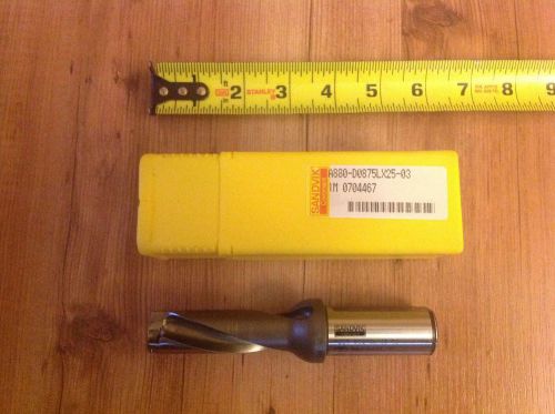 Sandvik coromant corodrill indexable insert drill a880-d0875lx25-03 for sale