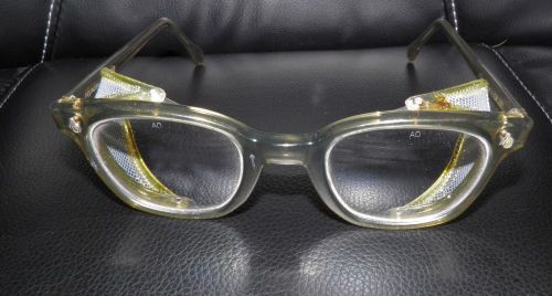 Vintage AO American Optical Flexi-Fit 6M Safety Glasses Very Nice Light Weight