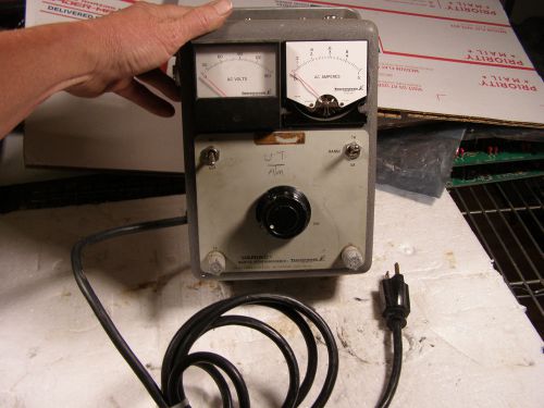 Technipower  W5MT3AW Dual Meter Variac Autotransformer- Needs Amp Meter