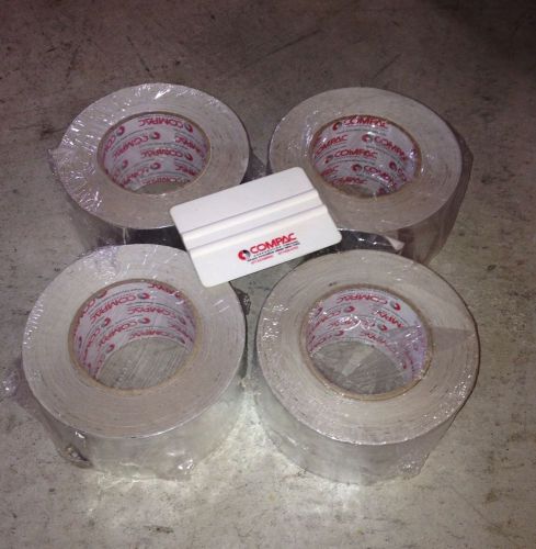 Compac Brand 3&#034; FSK Tape 4 Rolls