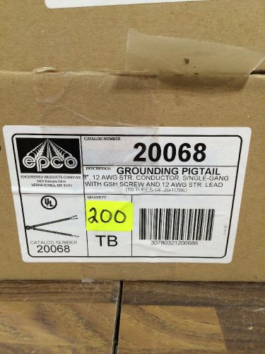 Epco grounding pigtail - qty 200 for sale