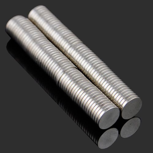 8x 1mm NdFeB Neodymium Magnet Circular Cylinder DIY Puzzle Set - Silver-dx_21920