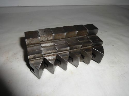 EXTRA SET OF 6 JAWS 5&#034; BUCK CHUCK -  COMMONLY USED ON HARDINGE MACHINES