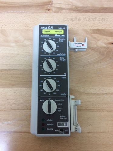 Baxter Bard INFUS O.R. 60cc Syringe Infusion Pump Surgical OR IV