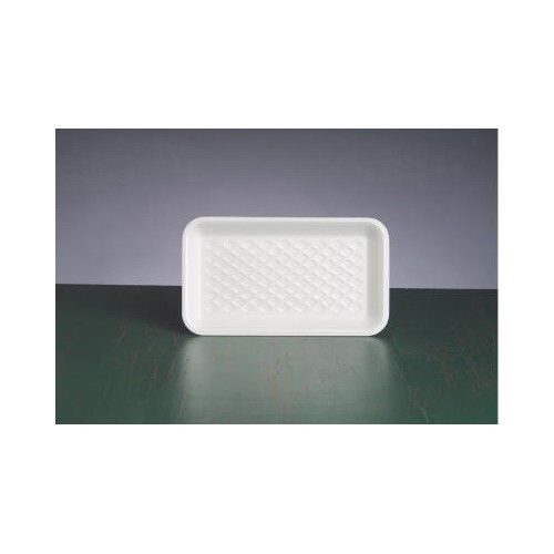 Genpak 8.25&#034; Foam Supermarket Tray in White