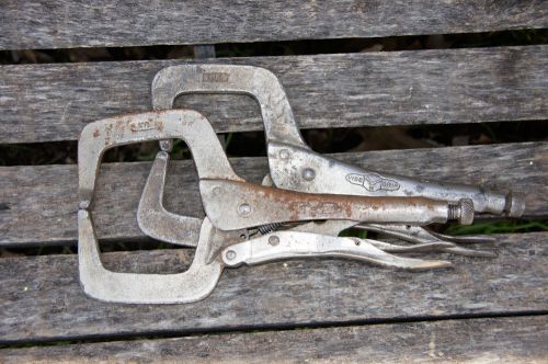 VISE GRIPS PETERSEN DEWITT 11R LOCKING PLIERS LOT OF 2