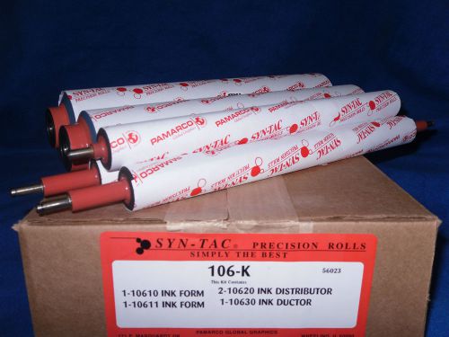 Hamada 600 Syn-Tac 106-K 5 pcs. Soft Rubber Ink Roller Kit