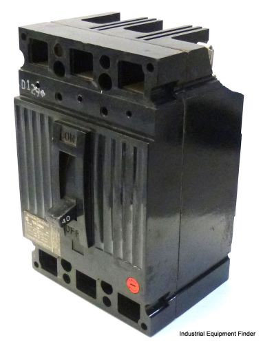 GE TED134040 40AMP Circuit Breaker 3-Pole 480VAC