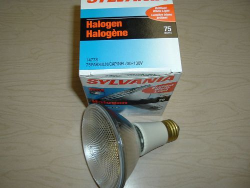 Lot of 12 sylvania 75par30ln/cap/nfl/30-130 75par30lncapnfl30130 75 watt halogen for sale