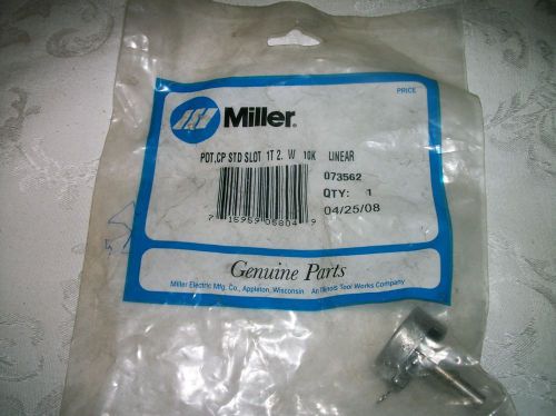 Miller Welder Parts 073562  Pot,CP Slot 1T2. W 10KLinear