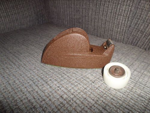 HEAVY DESK TAPE DISPENSER, OLD, METAL,