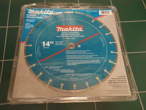 NEW MAKITA M-00022 SEGMENTED 14&#034; PREMIUM DIAMOND BLADE