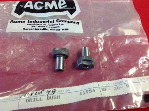 ACME SF-20-8 Slip-Fixed Renewable Drill Bushings #20 x 5/16 x 1/2&#034;  Lot of 2 USA