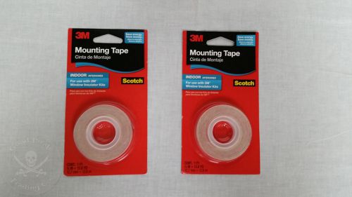 3M Scotch Indoor Insulator Window Mounting Tape 1/2&#034; x 500&#034; (2 pack)