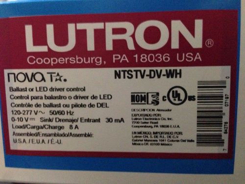 Lutron dimer switch ntstv-dv-wh