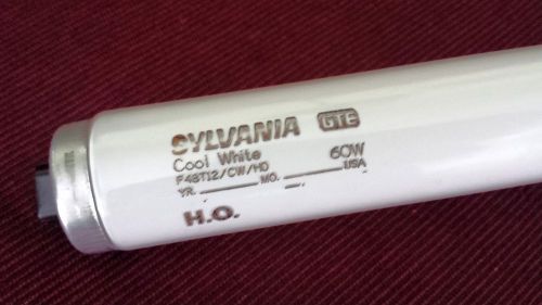 6 SYLVANIA F48T12 CW HO FLUORESCENT BULBS COOL WHITE HIGH OUTPUT 60W NOS 24156